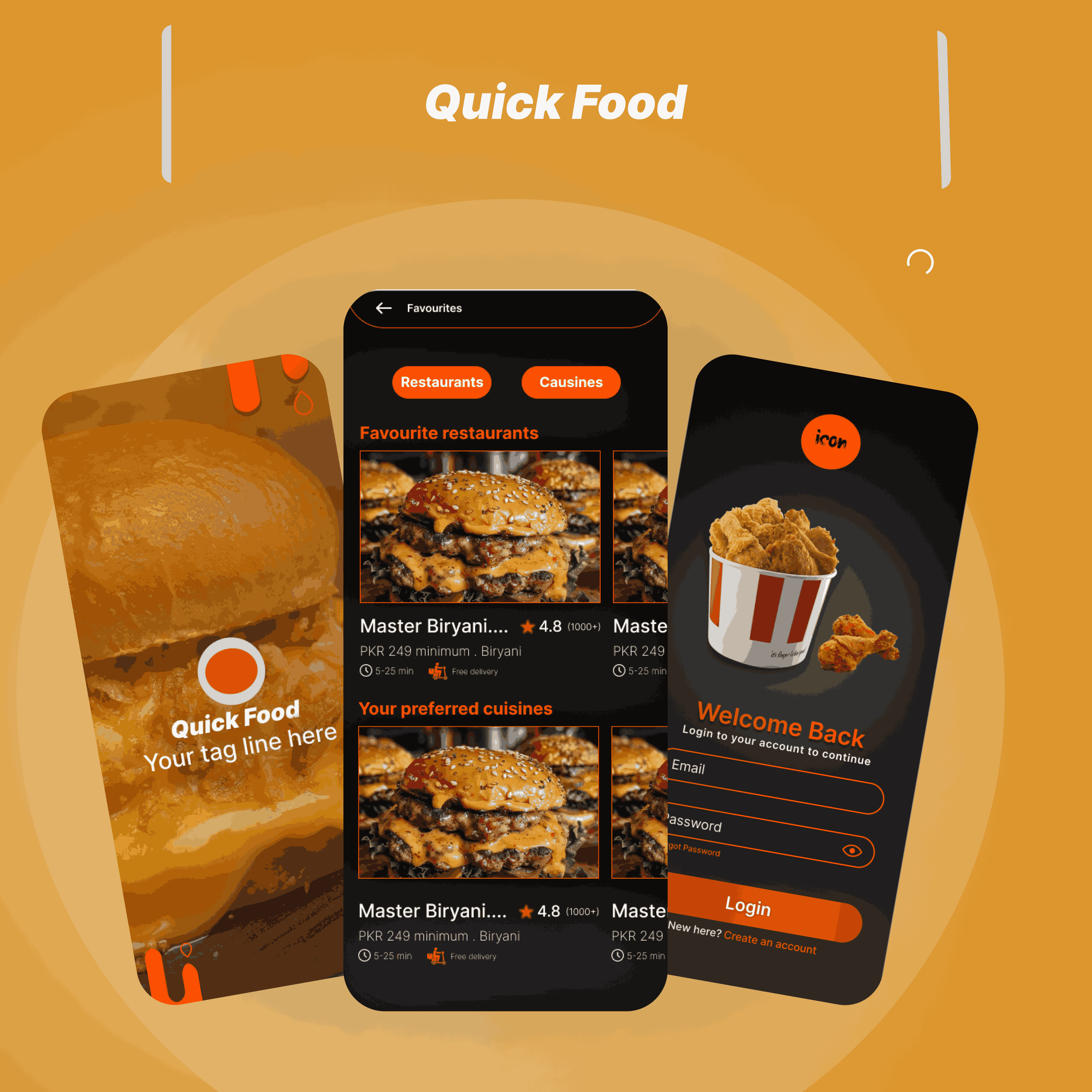 Quick Food App Screenshot